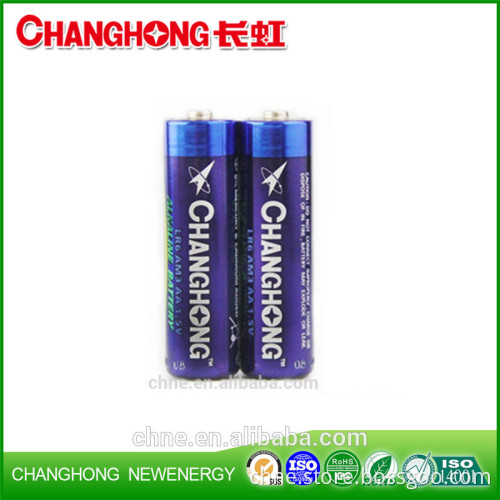 Super power alkaline changhong battery LR6 1.5v AA SGS High capacity